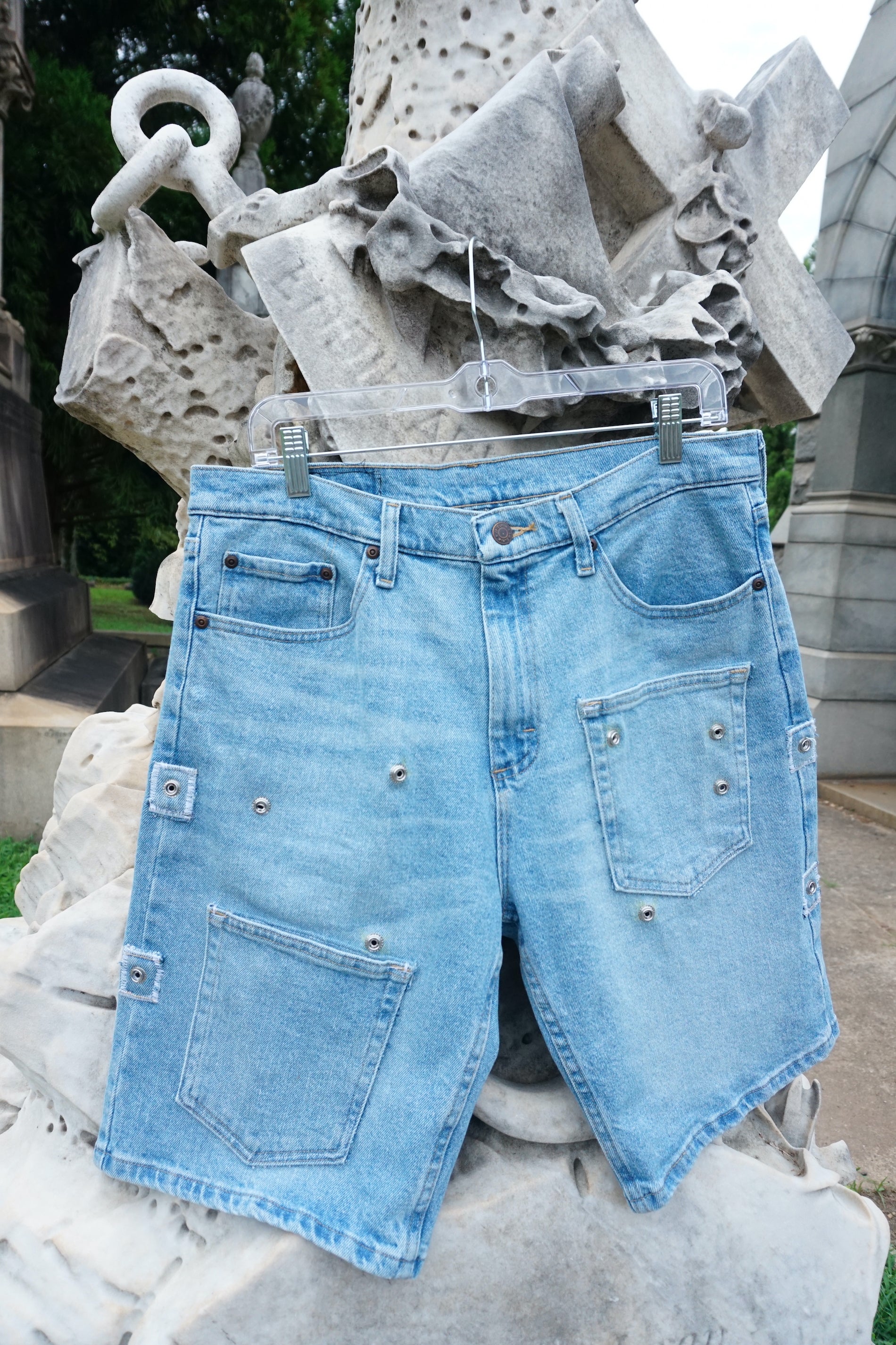 Blue wing shorts